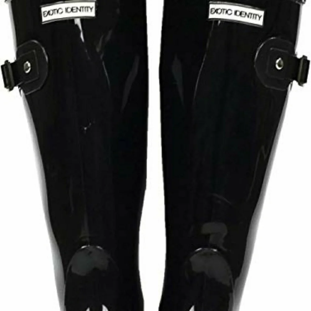 Exotic Identity Original Tall Rain Waterproof PVC, Non-slip Boots